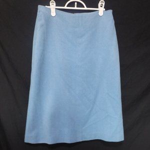 SEASON WIND, light lined blue skirt, zip back, size 165/68A, BNWOT